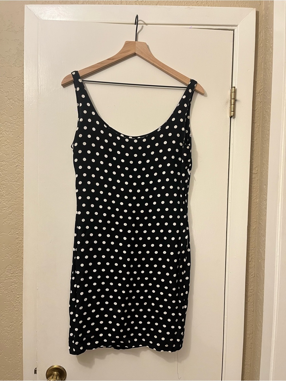 Clifford & Wills Vintage Black and White Polka Dot Dress